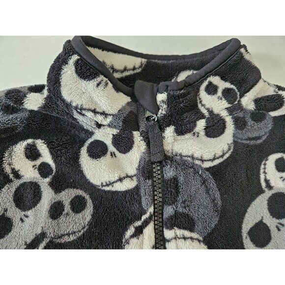 Disney Store Jack Skellington Fleece Jacket Kids 7 / 8 NBC TNBC - Picture 2 of 6